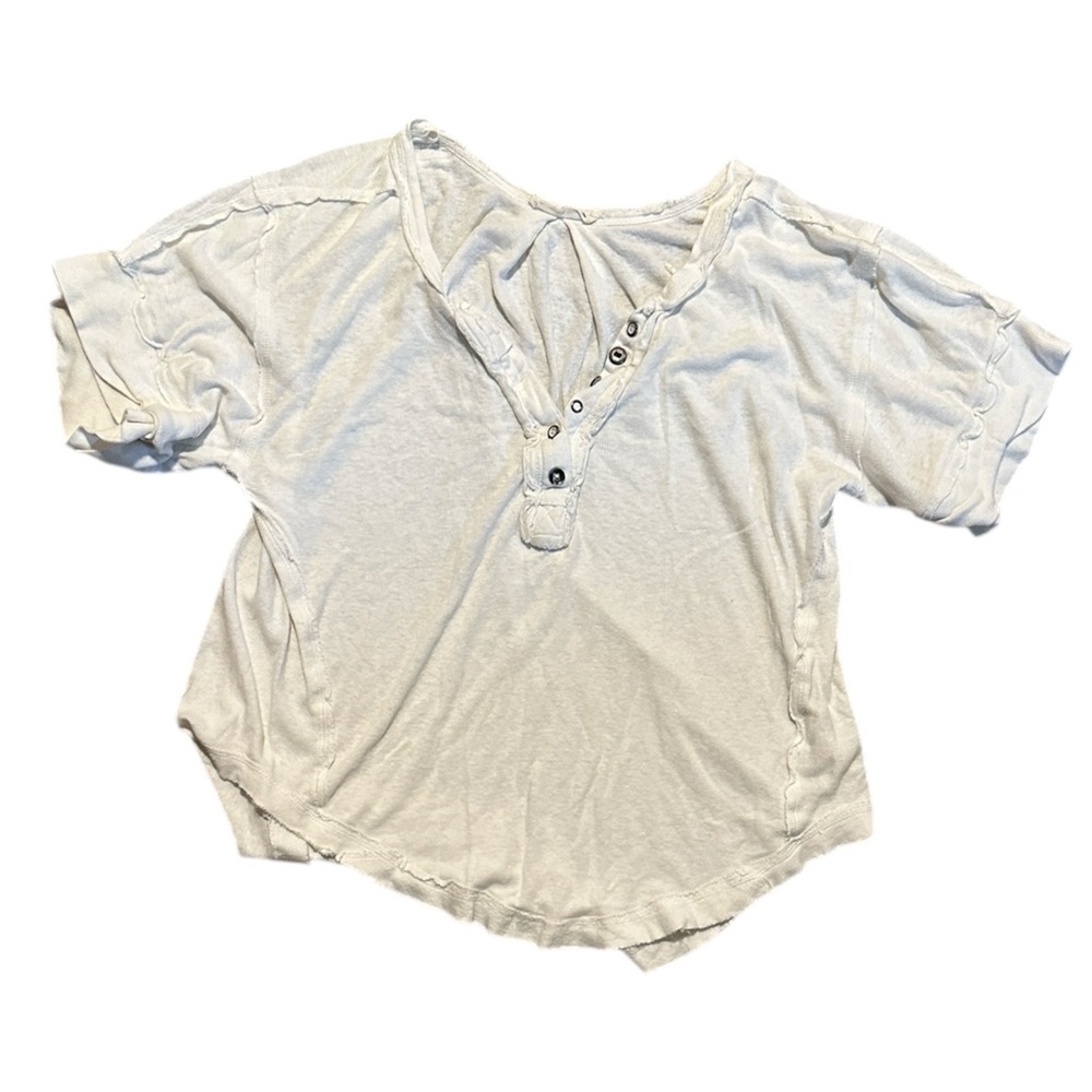 FREE PEOPLE - Heritage Henley Oversized Top - We The Free